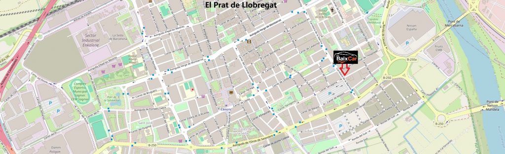 mapa el prat de llobregat - BaixCar